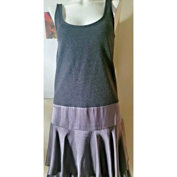 Diane Von Furstenberg Dresses & Skirts - Diane Von Furstenberg Grey Silk & Wool Sleeveless Night out Dress Size 6